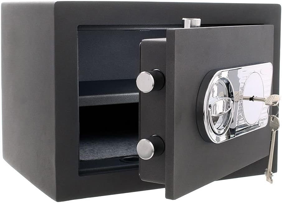 SafeHero Möbeltresor Klasse 1 EN 1143-1 Secureo Falcon 1 | H280xB370xT280 mm | 30 kg | Doppelbartsch