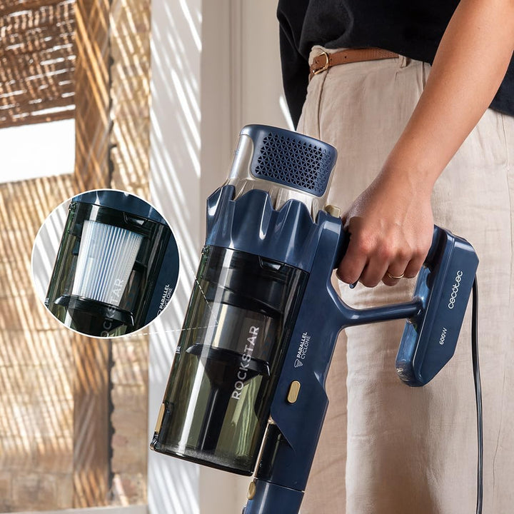 Cecotec Staubsauger Besen mit Kabel Conga Rockstar 800 Powerhead Titan. 500W, Saugkraft 15kPa, 700ml