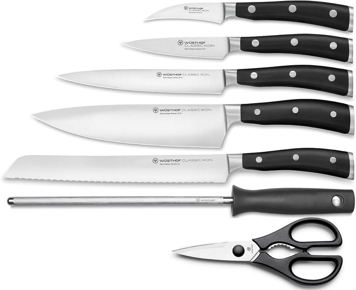 WÜSTHOF Classic Ikon Messerblock mit 7 Artikeln 7-teilig Braun