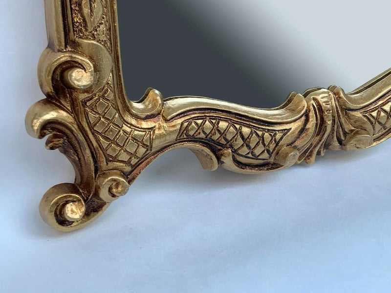 Generisch Wandspiegel Gold Antik Ornamente Barockspiegel 54x37 Friseurspiegel Badspiegel Prunkspiege