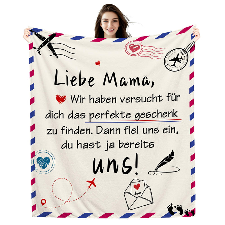 Amorea Liebe Mama Wir Haben versucht Finden Dann fiel Uns EIN du hast ja bereit Uns Decke für Mama M
