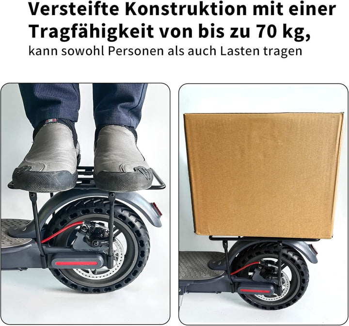 E Scooter Gepäckträge Hinten Rack Kompatibel mit Xiaomi M365/Pro2 MAX G30 Essential Elektroroller Ve