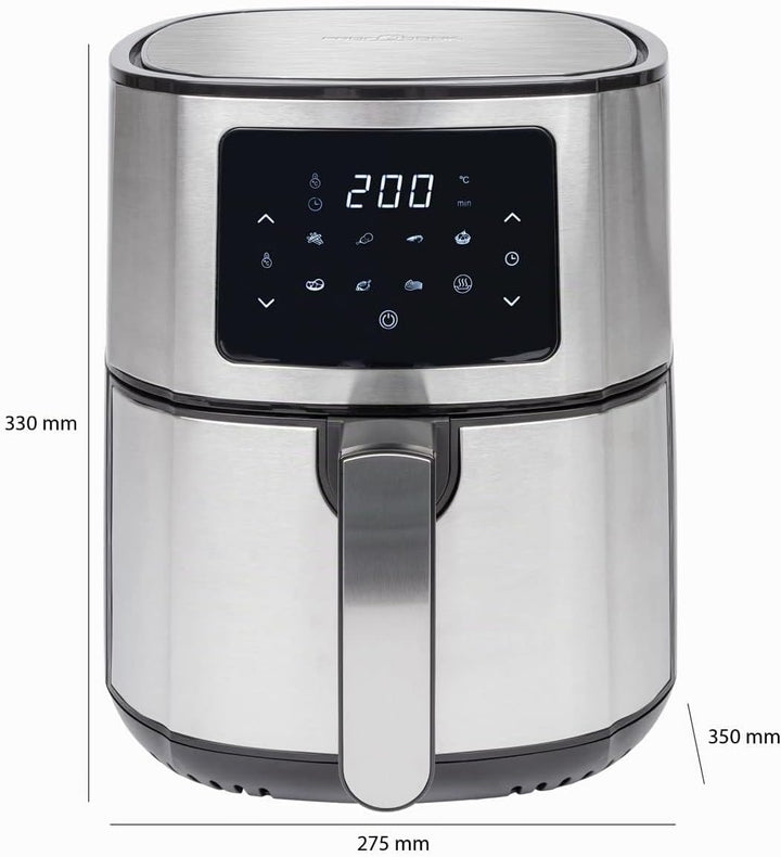 ProfiCook® Heissluftfriteuse PC FR 1239 H - Friteuse Heissluft 5,5L XXL Kapazität, Öl- und fettfreie