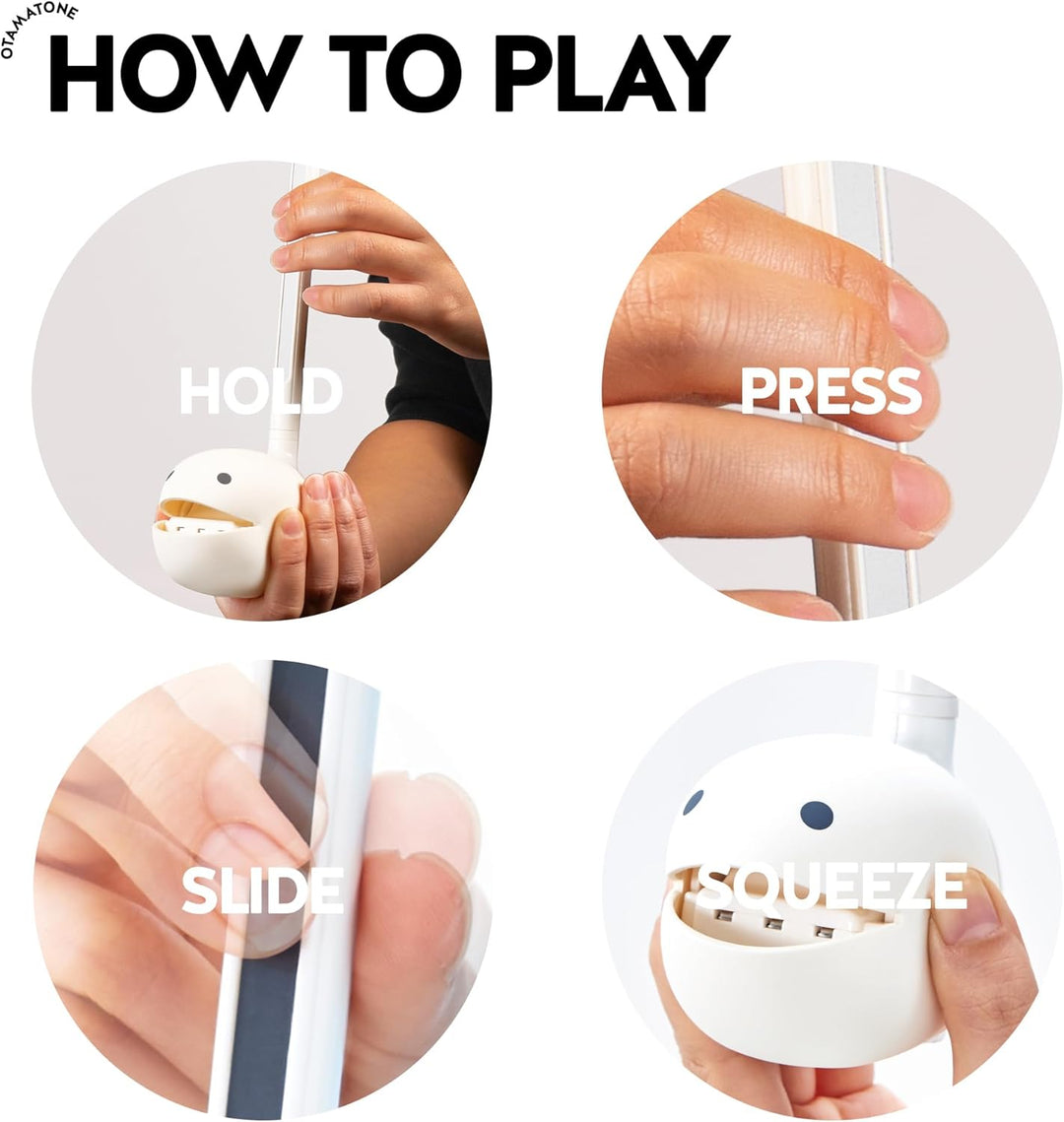 Otamatone Regular Weiss Elektronisches Musik Instrument, Tragbar Digitale Musikinstrumente Synthesiz