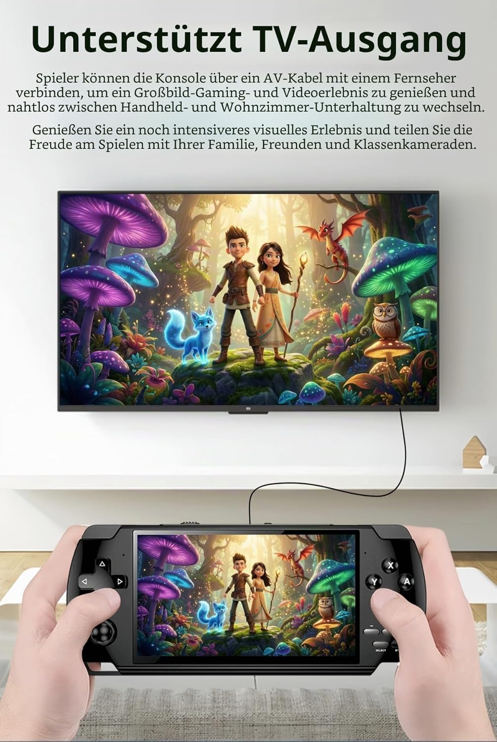4,3-Zoll-Display, klassische Videospielkonsole, X6, Handheld-Konsole, Emulatoren, mehrere MP4-/MP3-P