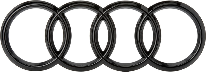 Audi 4M8071801 Zeichen Kühlergrill Ringe Black Edition Emblem Blackline Logo schwarz