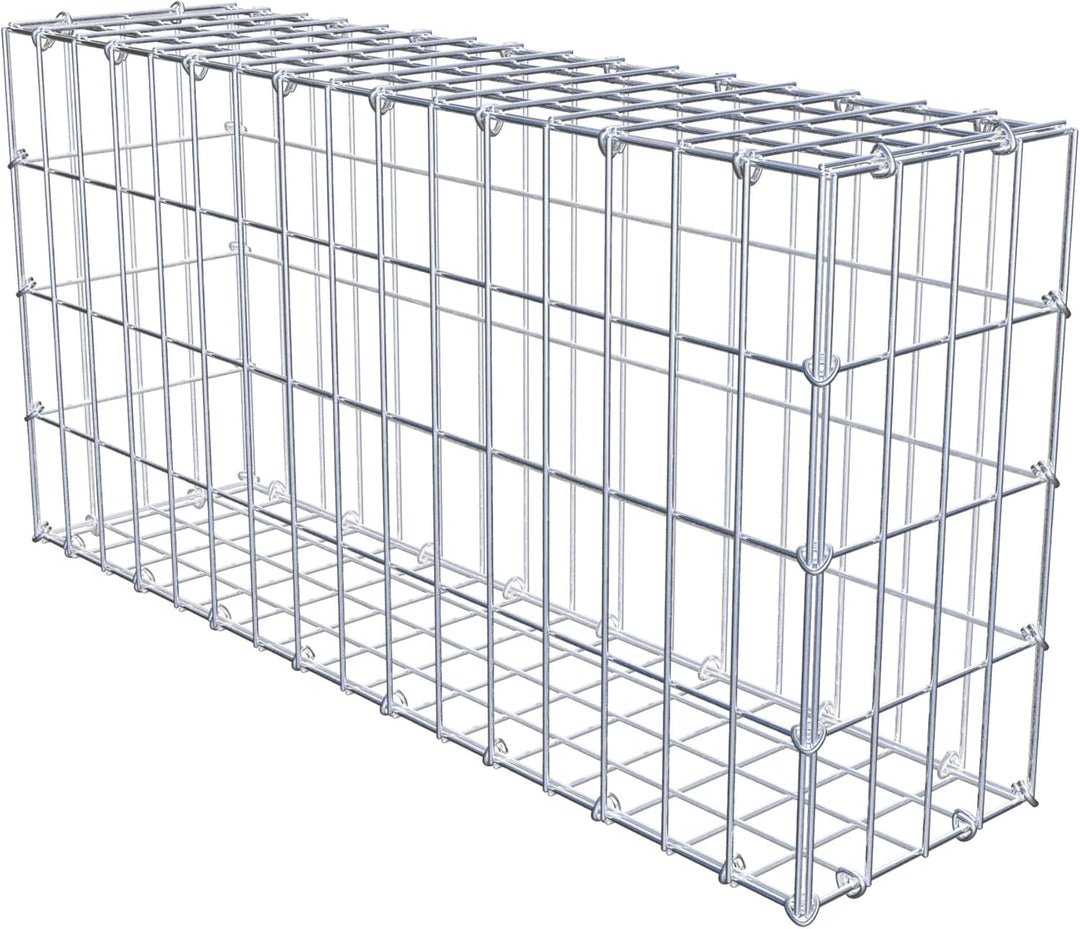 GABIONA - Gabione LxHxT: 80 x 40 x 20 cm - Gabionenmauer für Steine ab 45mm Körnung - Maschenweite 5