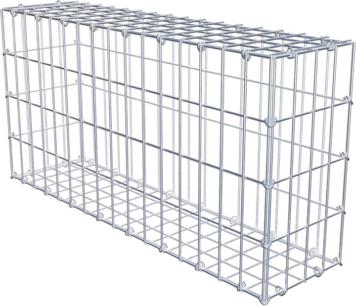 GABIONA - Gabione LxHxT: 80 x 40 x 20 cm - Gabionenmauer für Steine ab 45mm Körnung - Maschenweite 5