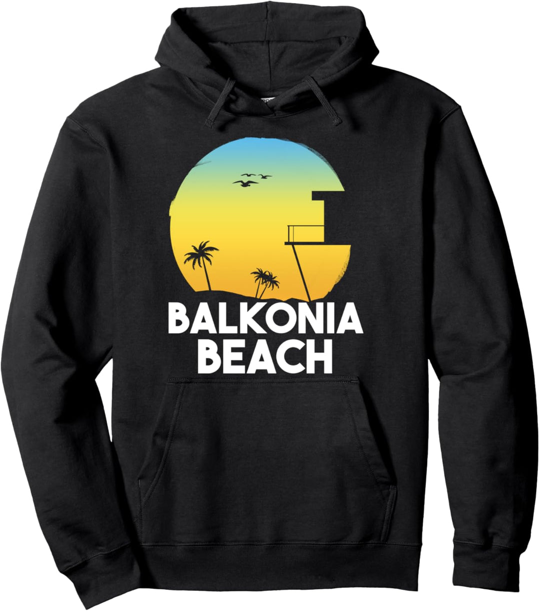 Balkonia Beach Urlaub Social Distancing Pullover Hoodie