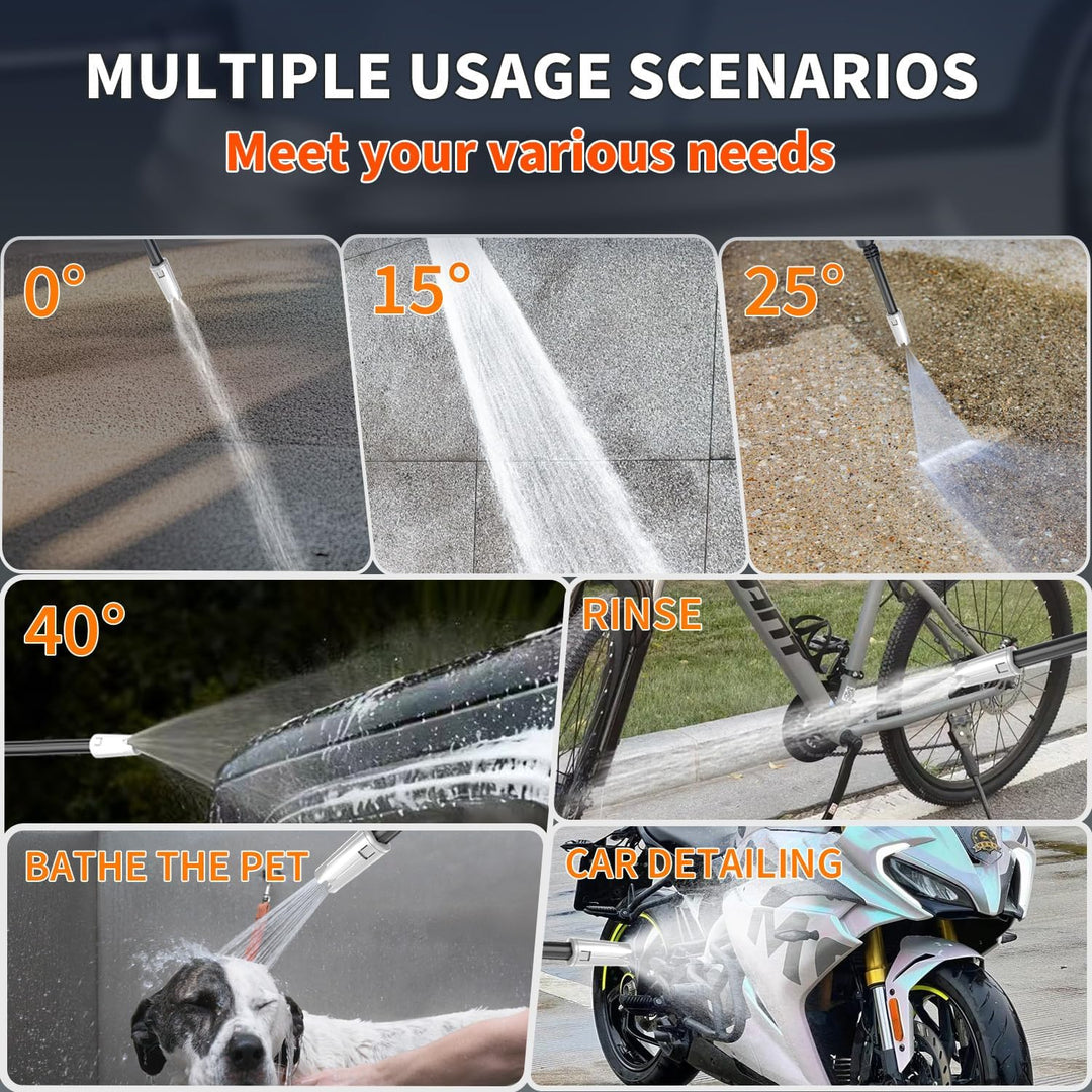 Akku hochdruckreiniger, 20 L hochdruckreiniger mit wassertank, debiet: 4 L/min, max. 60 bar, nachhal