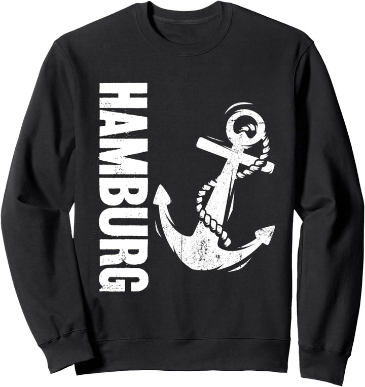 Hansestadt Hamburg Anker Retro Outfit Hamburger Hafen Sweatshirt