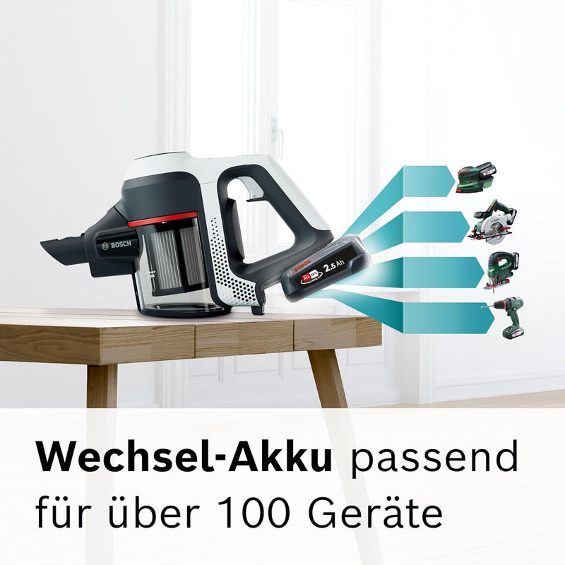 Bosch Akku-Staubsauger Unlimited Serie 6 BKS611MTB, kabelloser Handstaubsauger, beutellos, leicht, H