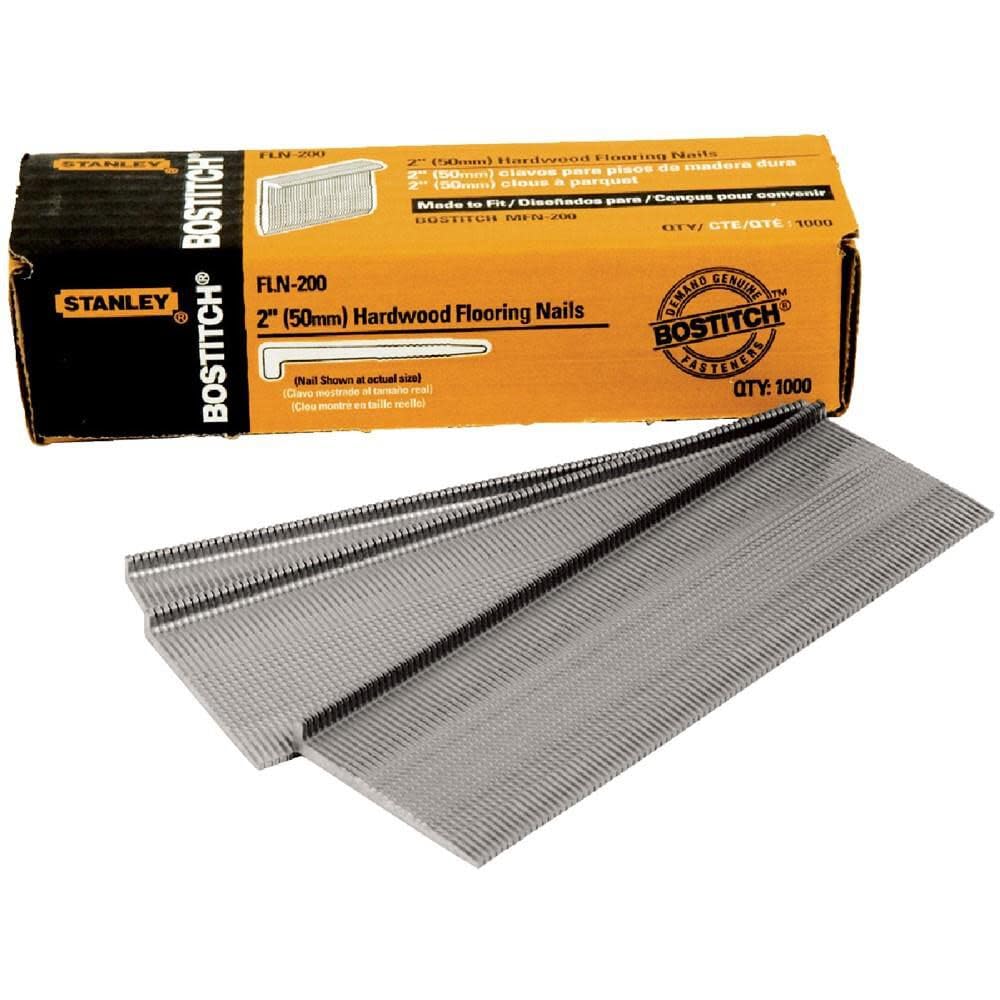 Bostitch fln-200 50 mm Bodenbelag Keil Nägel (Box von 1000) 1000ct, 1000ct