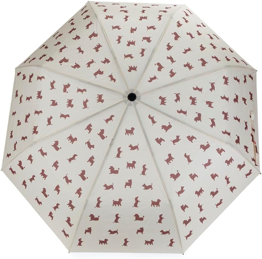 balvi Regenschirm Puppymbrella Farbe Beige Inklusive Neoprenhülle in Form eines Hundes Aus Nylon, Be