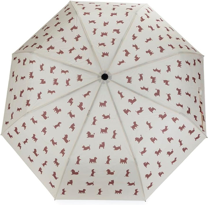 balvi Regenschirm Puppymbrella Farbe Beige Inklusive Neoprenhülle in Form eines Hundes Aus Nylon, Be
