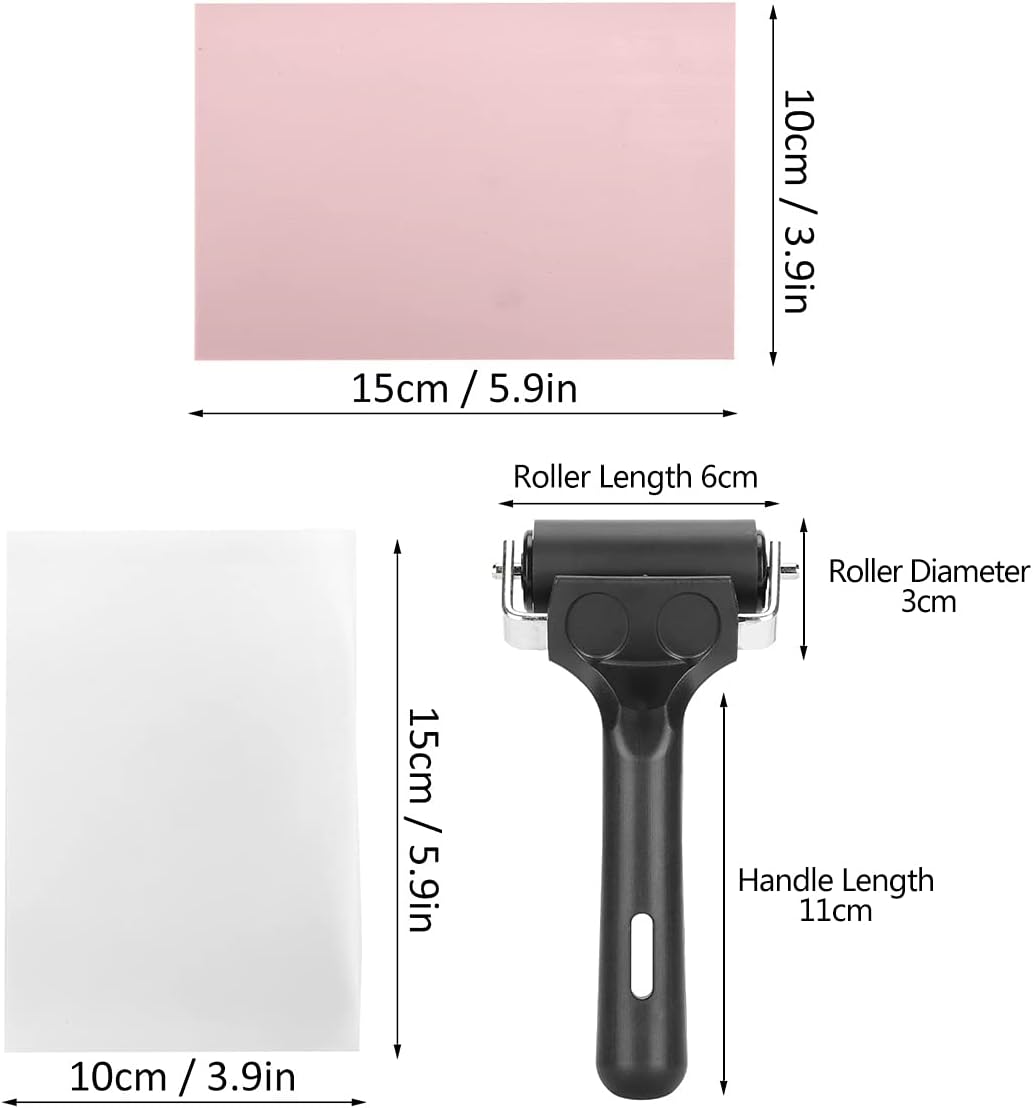Stempel Herstellung Kit mit Stempel Block Gummi Brayer Roller Gummi und Holz Carving Schneiden Werkz
