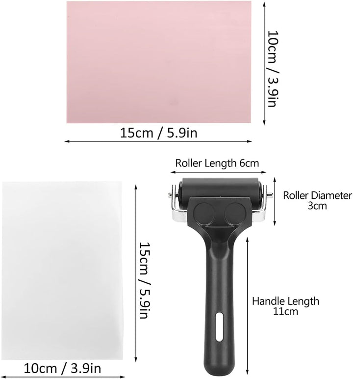 Stempel Herstellung Kit mit Stempel Block Gummi Brayer Roller Gummi und Holz Carving Schneiden Werkz