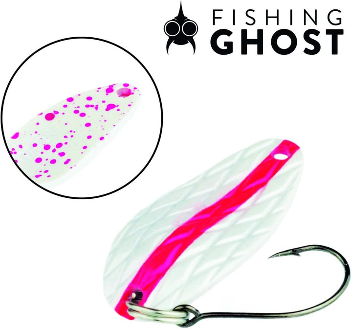 FISHINGGHOST® 4/5xTrout Spoons Set & 1x Blinkerbox - Set, bestehend aus 4/5 Kunstköder und Einer Köd
