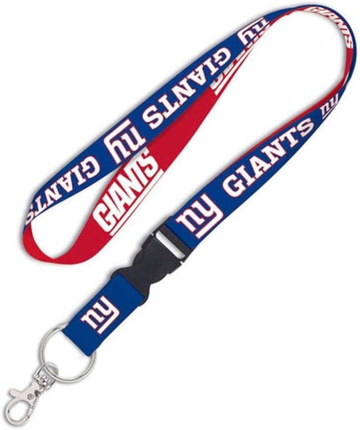 WinCraft NFL Schlüsselband mit Abnehmbarer Schnalle New York Giants 3/4", New York Giants 3/4"