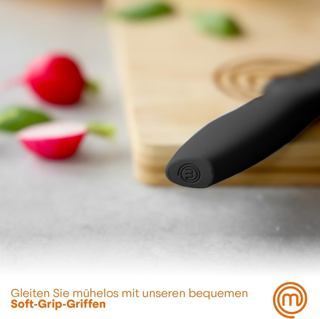 MasterChef Messerset, Küchenmesser Set ink. Kochmesser, Gemüsemesser, Schälmesser, Schneidemesser &