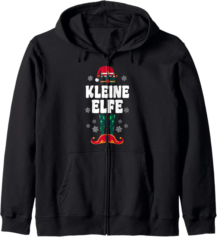 Kleine Elfe Elfen Familien Weihnachts Outfit Weihnachtself Kapuzenjacke