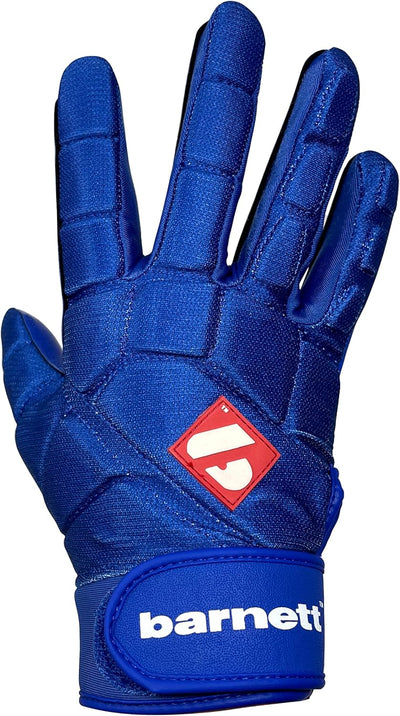 BARNETT FKG-03 Blau High Level Linebacker Fussballhandschuhe, LB, RB, TE, L