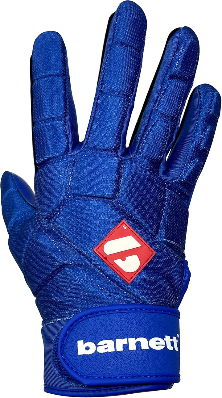 BARNETT FKG-03 Blau High Level Linebacker Fussballhandschuhe, LB, RB, TE XXL, XXL