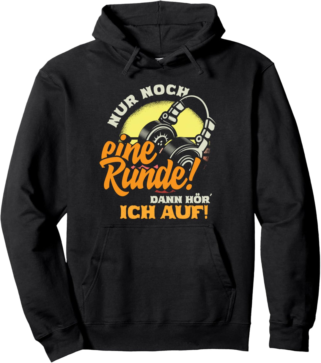 Nur noch eine Runde | Lustiges Gamer Spruch Geschenk Idee Pullover Hoodie