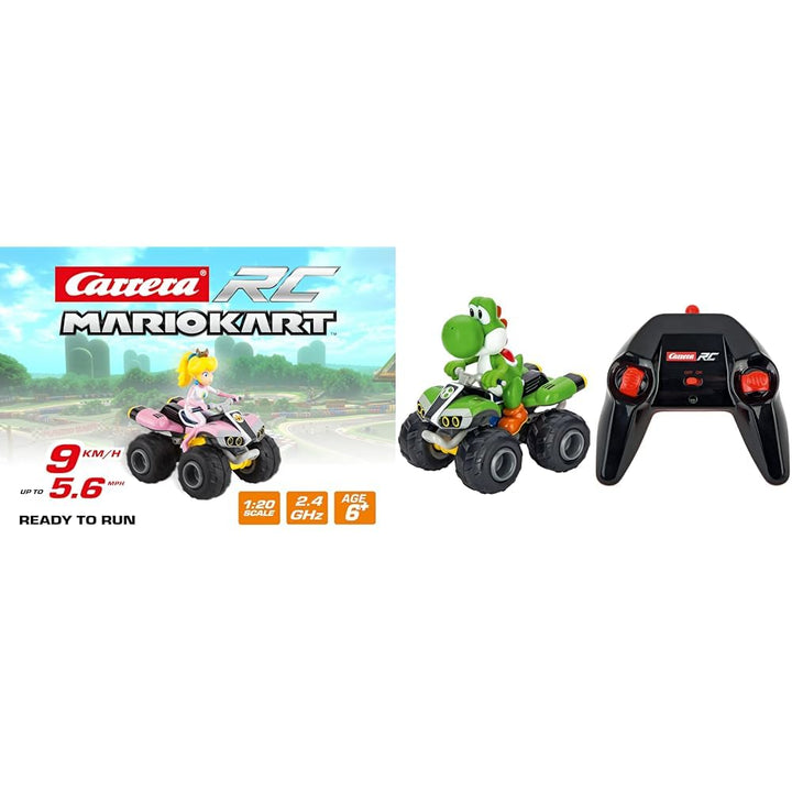 Carrera RC Nintendo Mario Kart 8 Peach Quad & RC Mario Kart Yoshi Quad I Ferngesteuertes Quad Für Ki