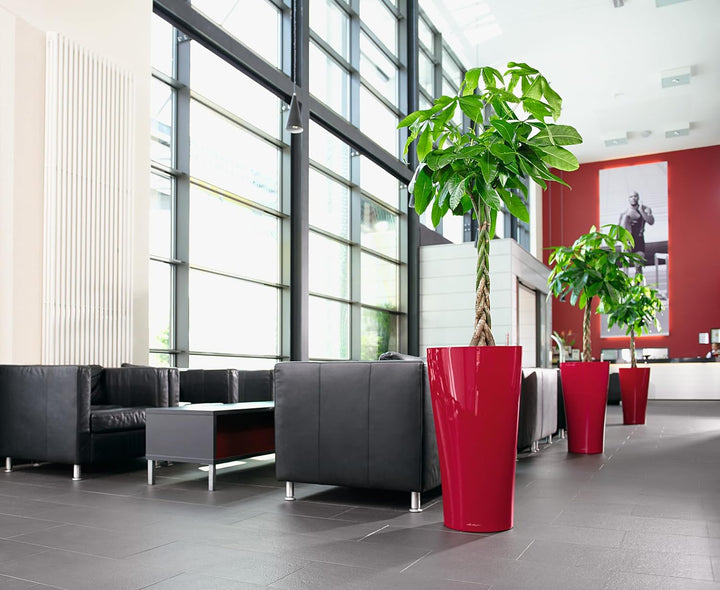 LECHUZA DELTA Premium 40 scarlet rot hochglanz 15559 Scarlet Rot Hochglanz 39x39x75.5 cm Single, Sca