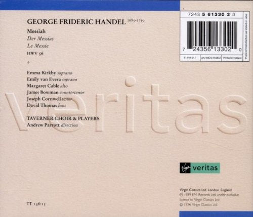 Messiah, Audio-CD