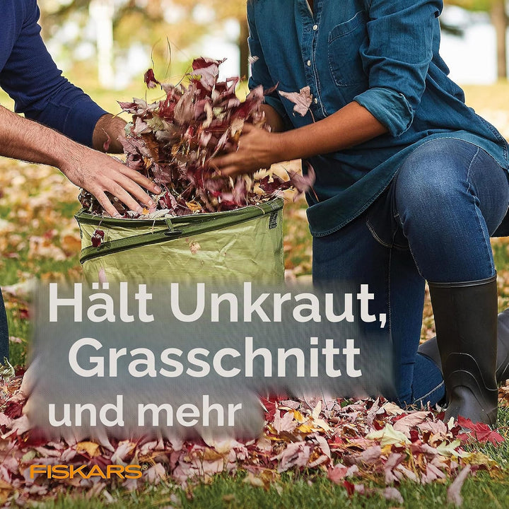 Fiskars Känguru-Gartensack mit harter Unterseite, ca. 18 l Grün, Grün