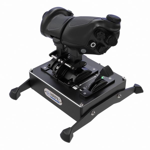 VIRPIL Controls - AEROMAX Cadet HOTAS Bundle (Premium Joystick & Gashebel Set für PC Flugsimulation,
