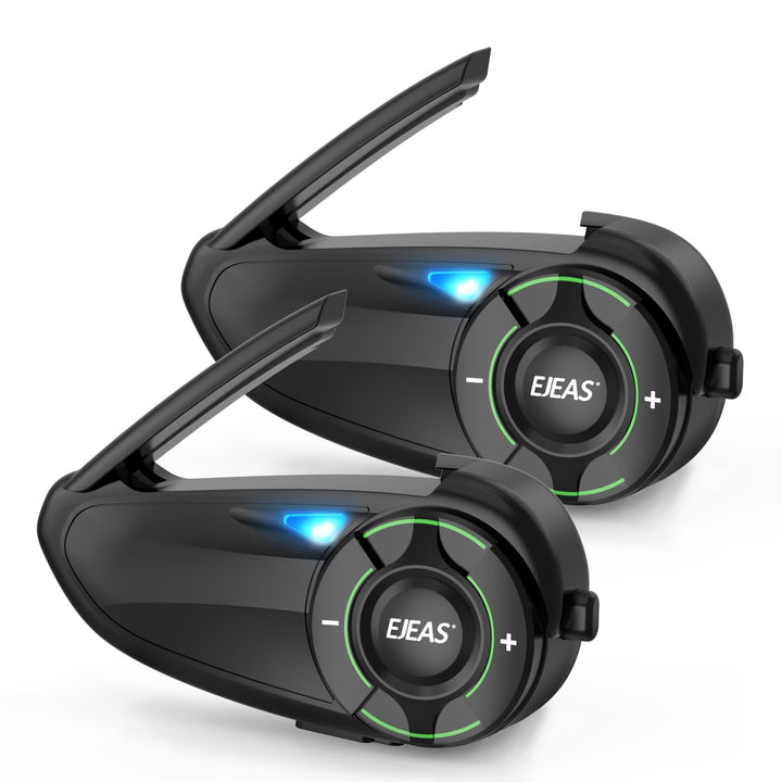 EJEAS Q8 Mesh Motorrad Bluetooth Headset, Helm Intercom für bis zu 6 Motorradfahrer Kommunikationssy