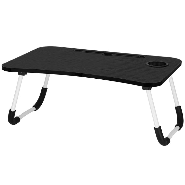SPRINGOS Laptoptisch Notebook-Ständer Klappbarer Betttisch Schwarz 40 x 60 cm, Schwarz 40 x 60 cm
