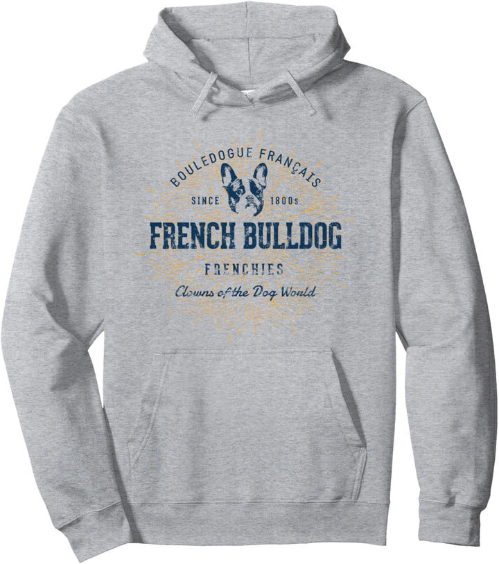French Bulldog Vintage Retro Französische Bulldogge Pullover Hoodie