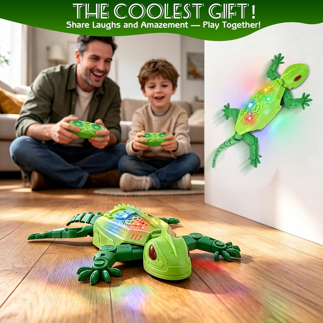 Gecko Wandflitzer, Wandflitzer Gecko Spielzeug, 360° Rotation Ferngesteuerter Eidechse Wand Klettern