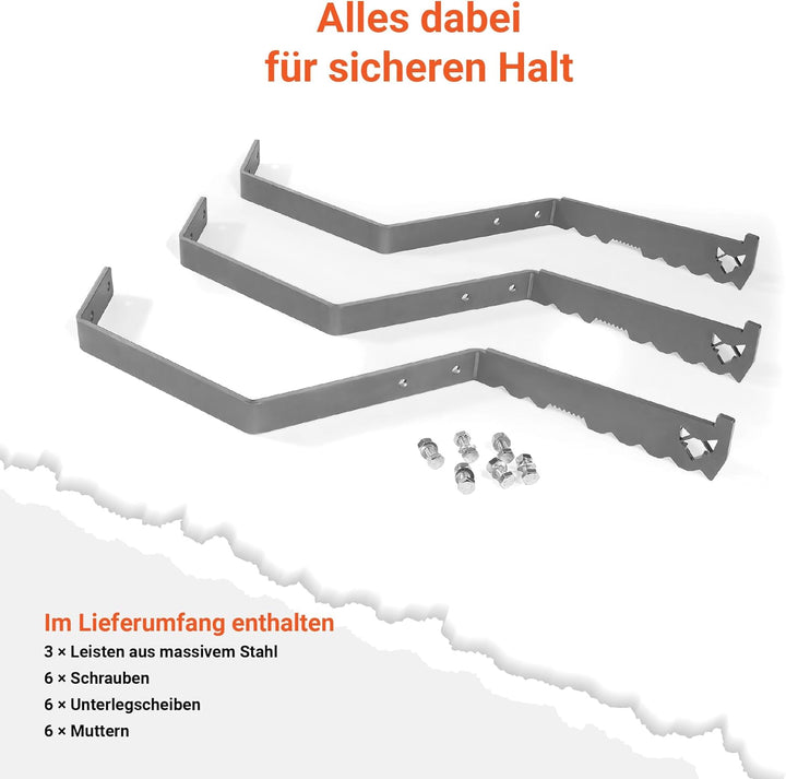 FENNEK Auflageleiste für Feuerplatten Ø 80 cm | Garantiert optimale Luftzufuhr und sicheren Halt | P