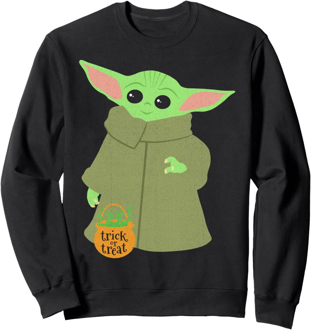 Star Wars Mandalorian The Child Trick Or Treat Pumpkin Sweatshirt
