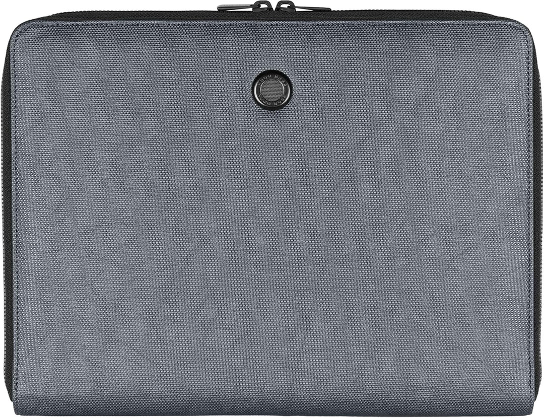 Hugo Boss Konferenzmappe Gleam A4 aus Kunstleder in der Farbe Grau, 31,5 x 24,5 x 2 cm, HTA105J