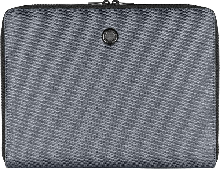 Hugo Boss Konferenzmappe Gleam A4 aus Kunstleder in der Farbe Grau, 31,5 x 24,5 x 2 cm, HTA105J