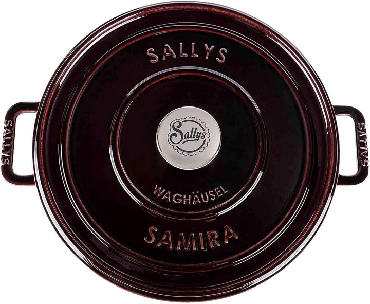 Sallys 'Samira' Deluxe Gusseisentopf - Robustes und Hochwertiges Kochjuwel für Perfektes Garen - für