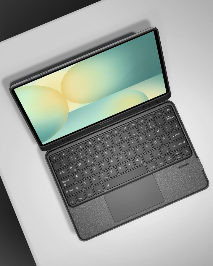 Doohoeek Tastatur mit Hülle für Samsung Galaxy Tab S10FE 2025/S9FE 10,9 Zoll/Tab S9 11 Zoll, Bluetoo