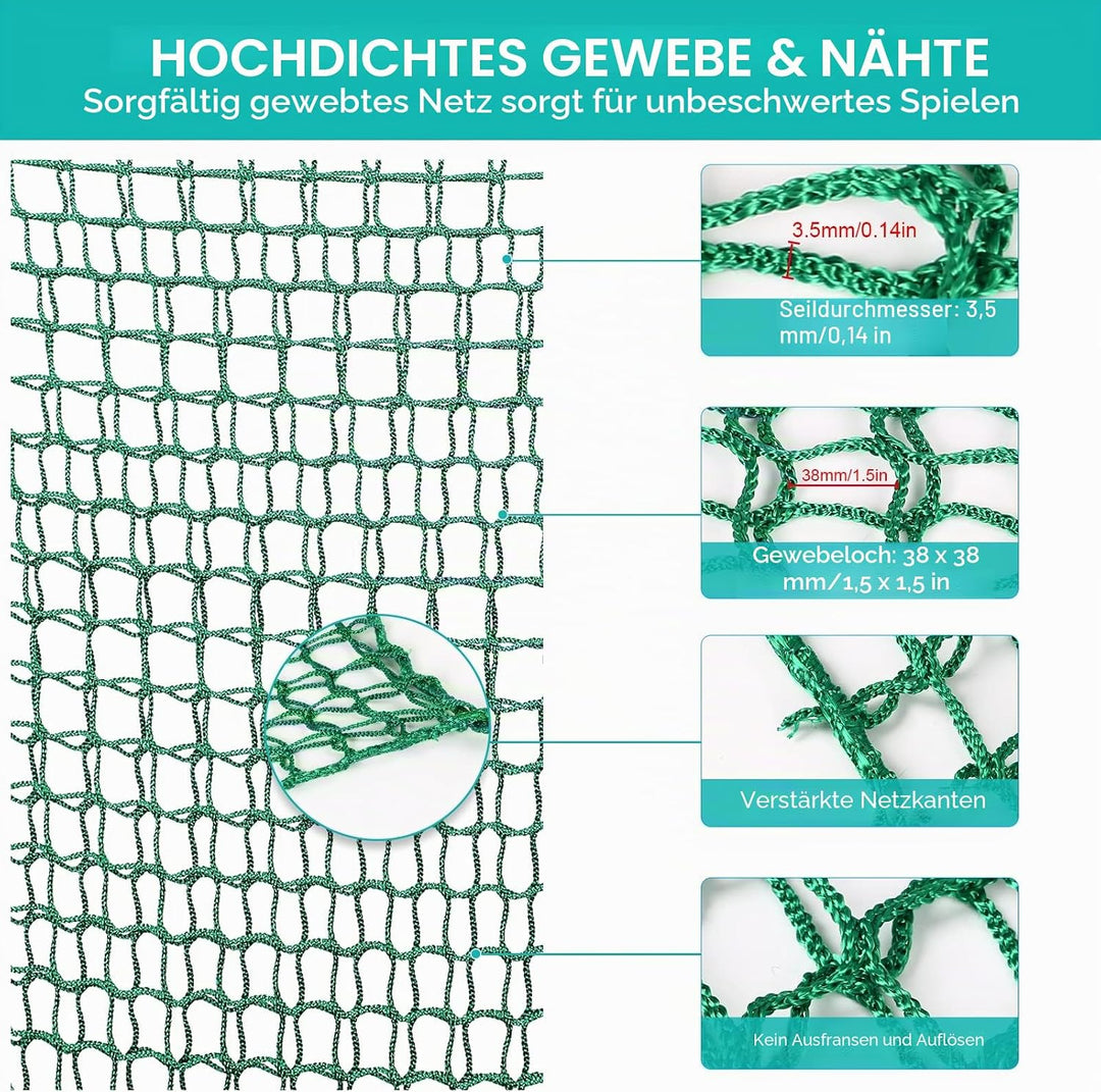 MENAYODA Kletternetz Spielplatz, Schwerlast Doppellagiges Schutznetz Kinder Klettergerüst Schaukel,