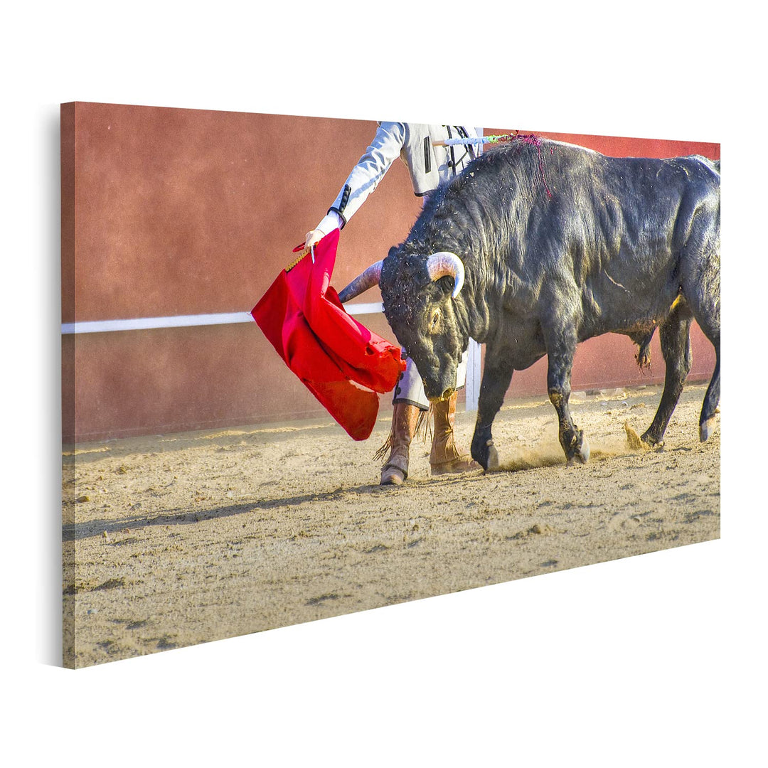 islandburner Bild auf Leinwand Matador Stierkampf Stier Bild Aus Spanien Bilder Wandbilder Poster Le