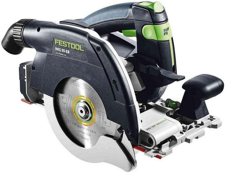 Festool Akku-Handkreissäge HKC 55 5,0 EBI-Plus-SCA (mit Akkupacks, Schnellladegerät, Kreissägeblatt,