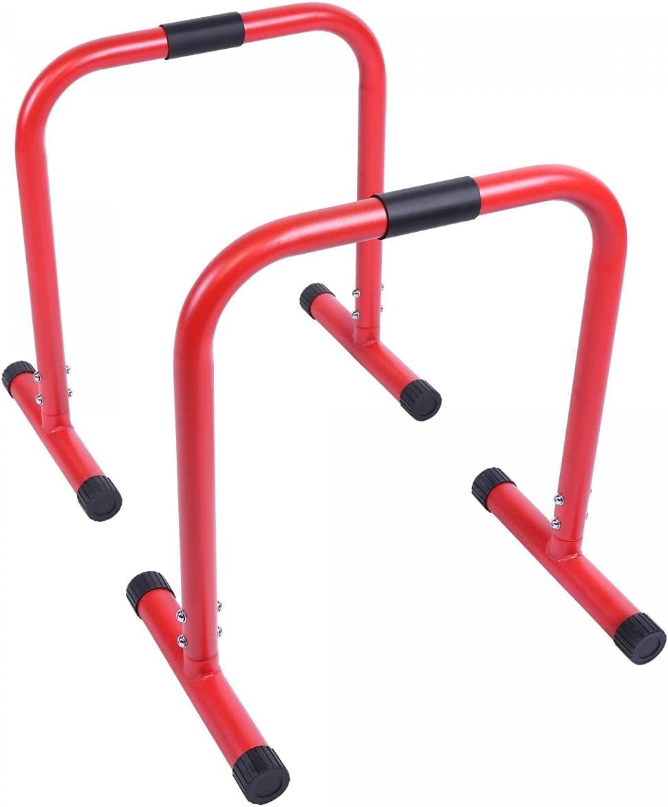 Dip Station Barren Push-up Stand Bar Fitness Parallettes Rutschsichere Griffe Street Workout Krafttr