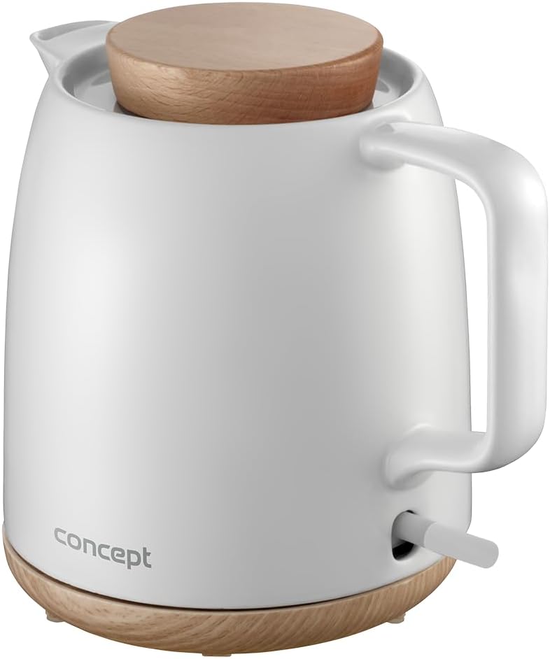 Concept RK0085 Keramik-Wasserkocher Elegant 1 l weiss
