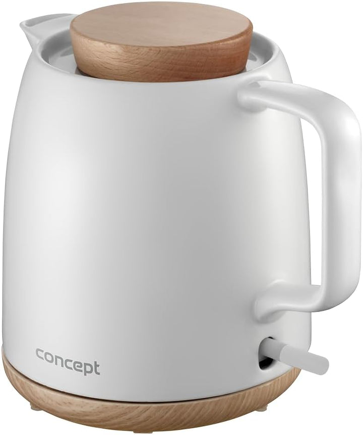 Concept RK0085 Keramik-Wasserkocher Elegant 1 l weiss