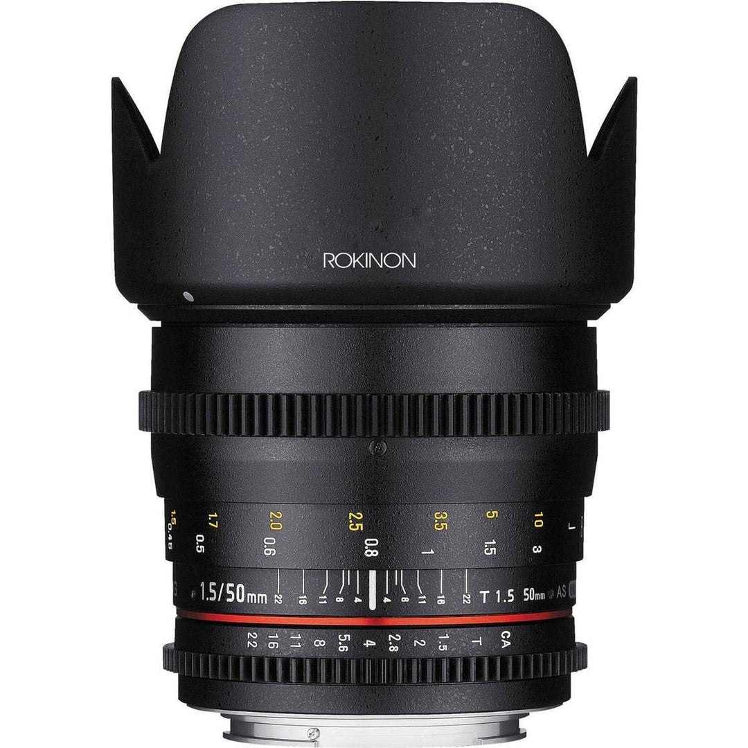 Rokinon DS50M-NEX Cine DS 50mm T1.5 AS IF UMC Vollbild-Cine Weitwinkelobjektiv für Sony E-Mount Kame